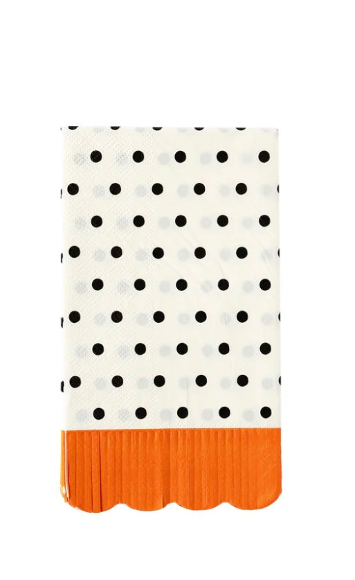Black Polka Dot Paper Napkins