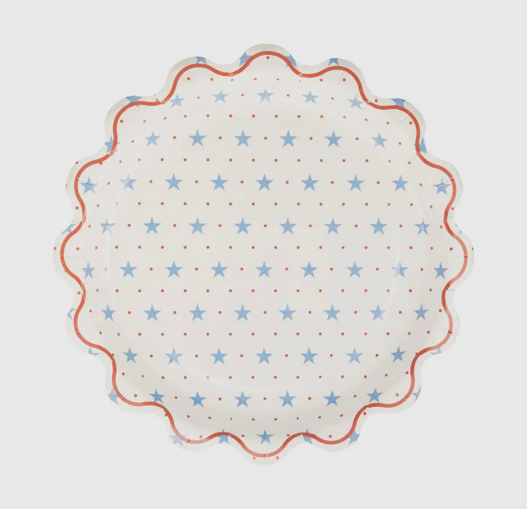 Hamptons Petite Stars 9" Paper Plate