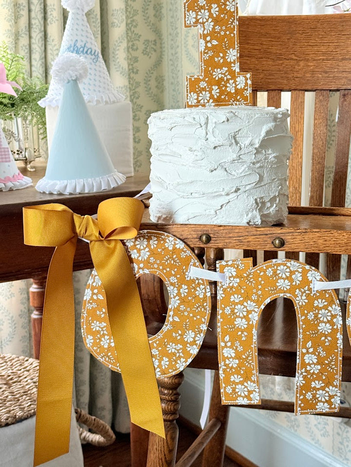 Mustard Liberty Birthday Set