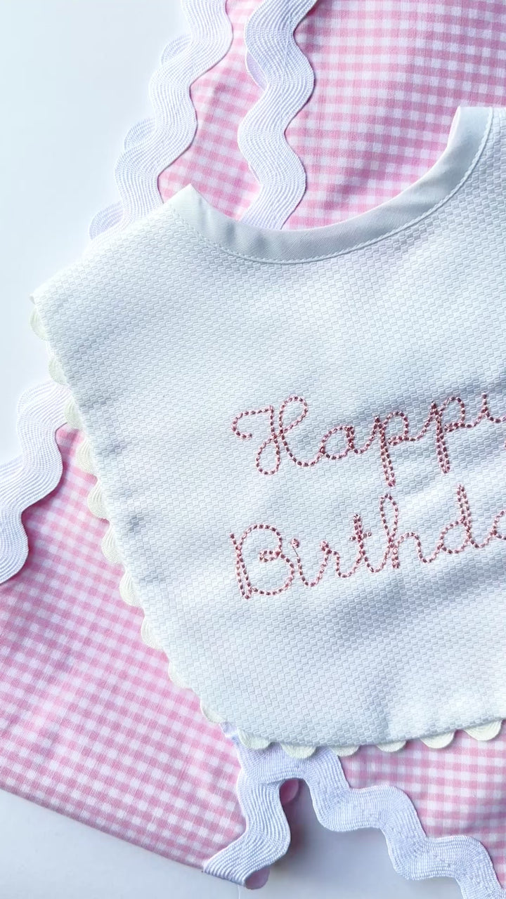Happy Birthday Bib