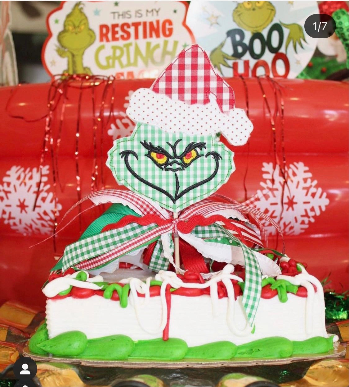 The Grinch Cake Topper