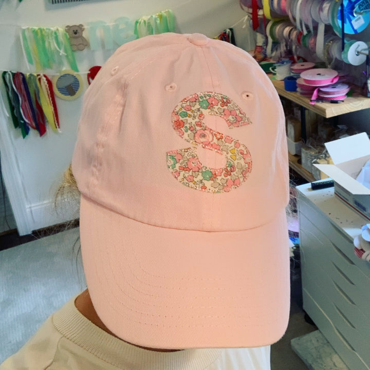 Pink Hat with Pink Liberty Initials