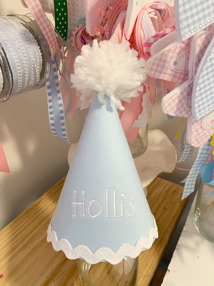 Solid Light Blue Birthday Hat