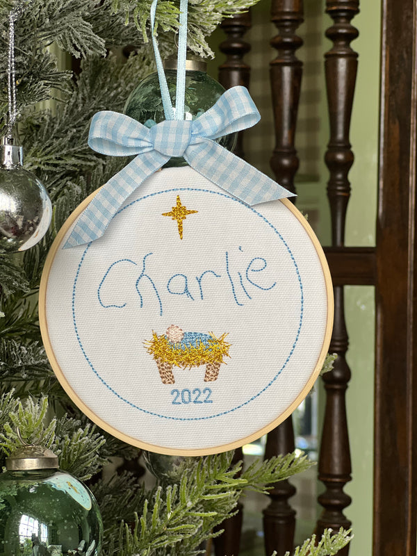 Baby Jesus Handwritten Ornament