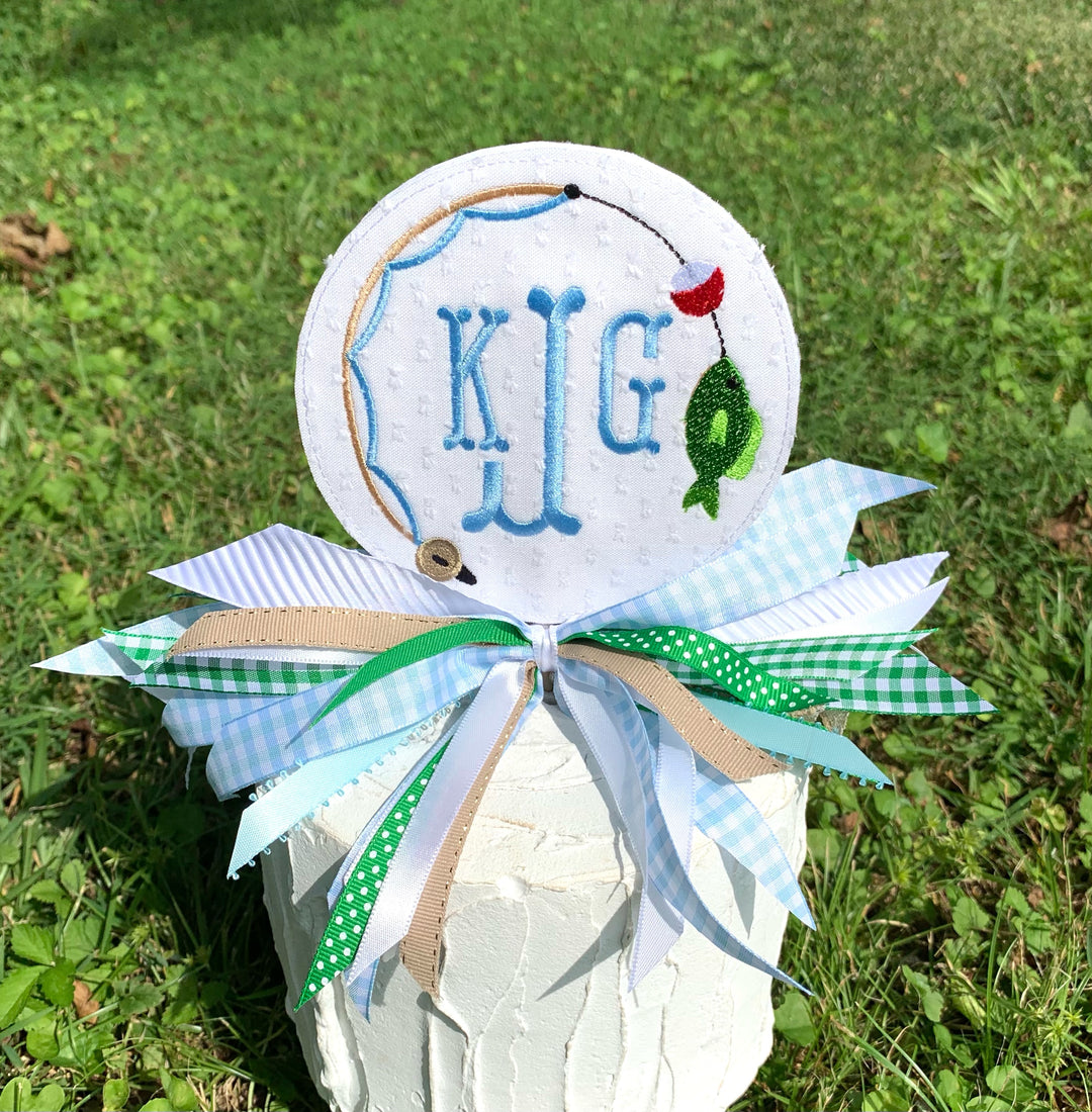 Gone Fishing Cake Topper