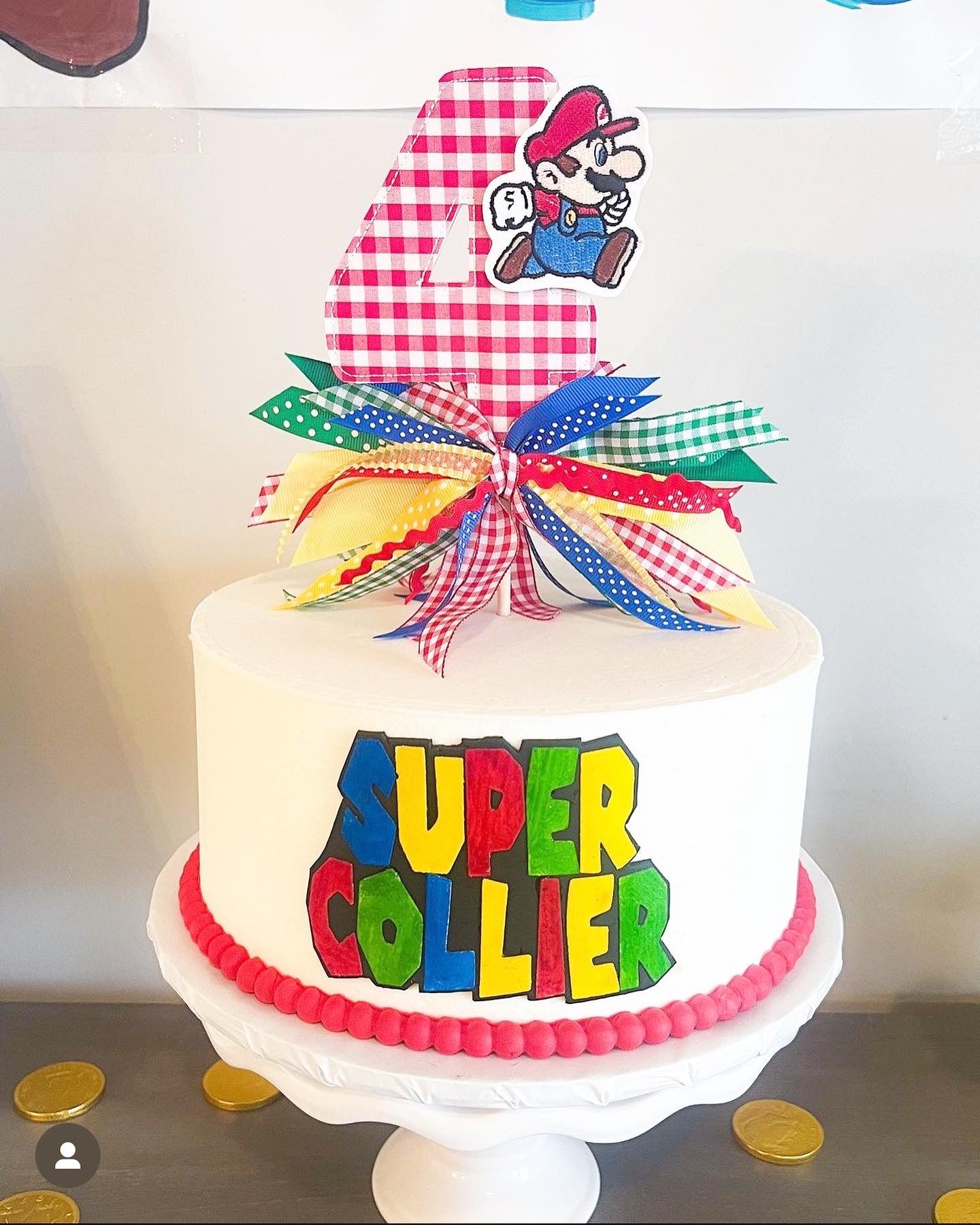 Mario Number Cake Topper