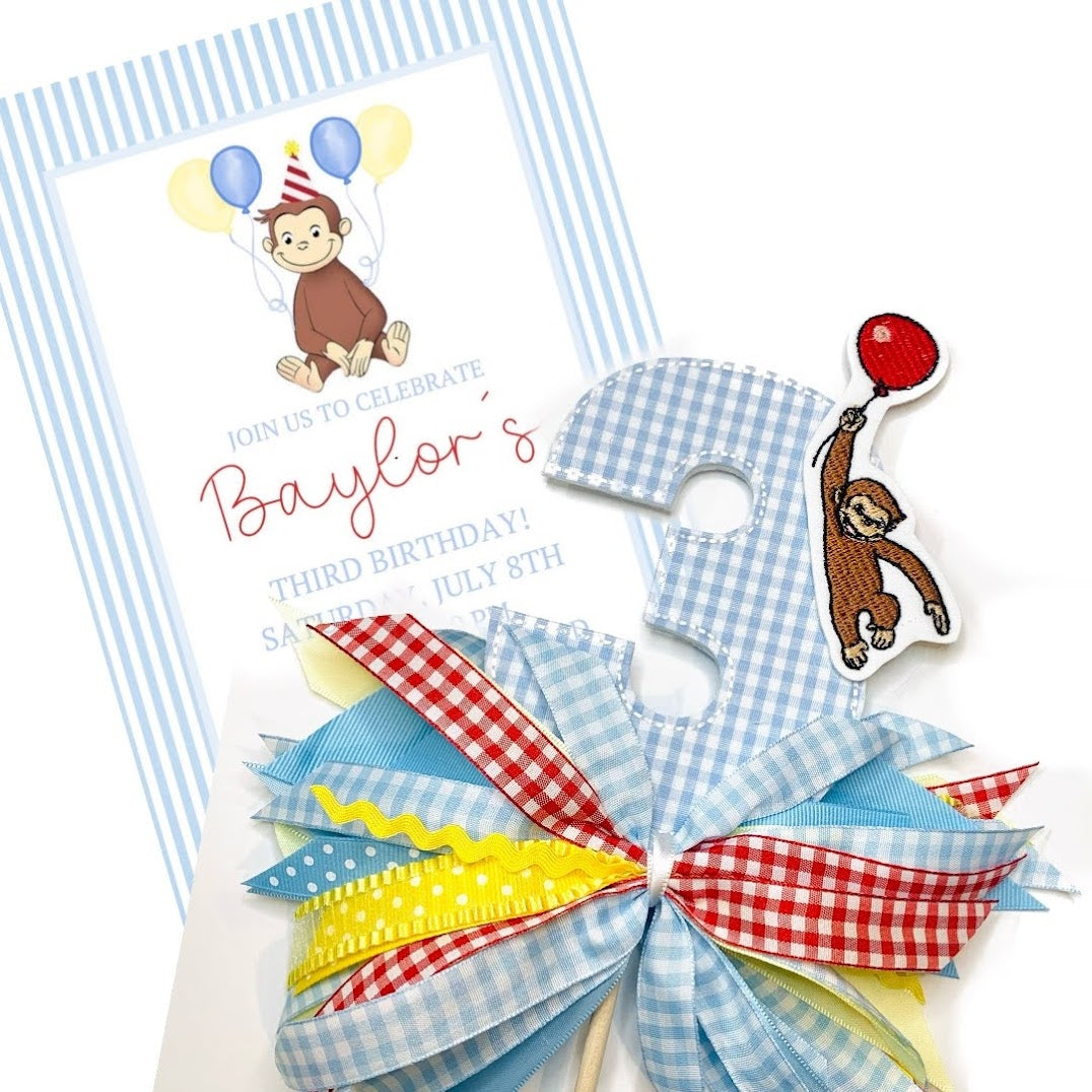 Curious George Set Light Blue