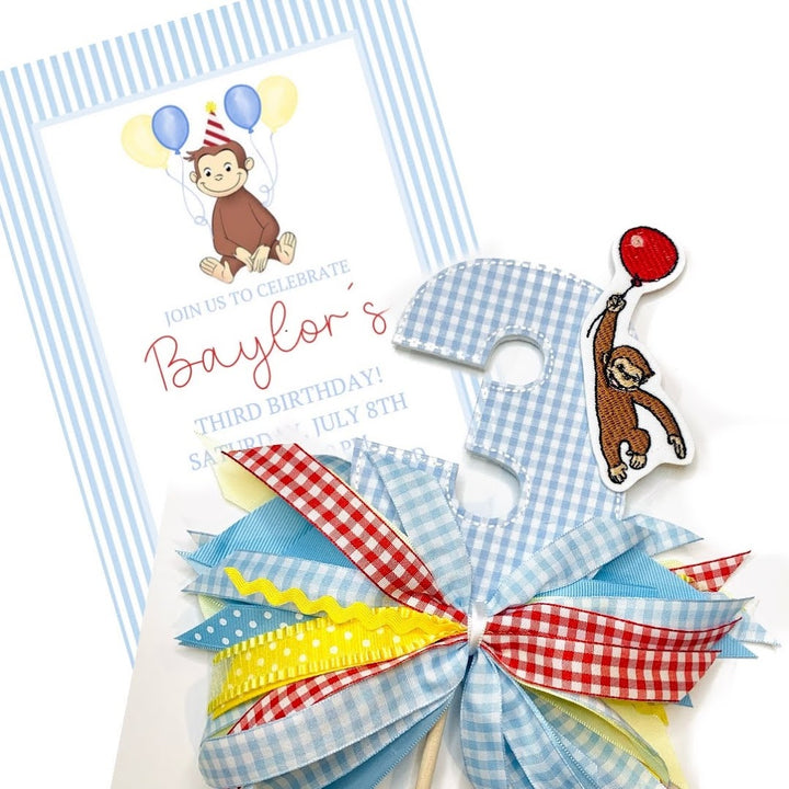 Curious George Set Light Blue