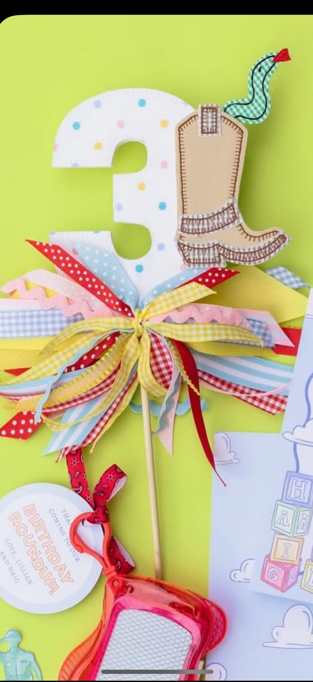 There's a Snake in my Boot Cake Topper