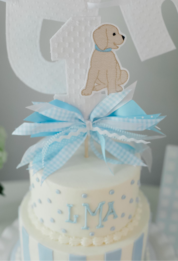 Puppy Embroidery Birthday Set