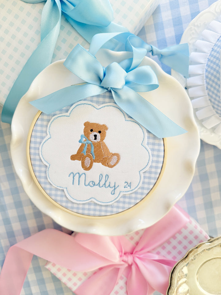 Teddy Bear with Name Ornament