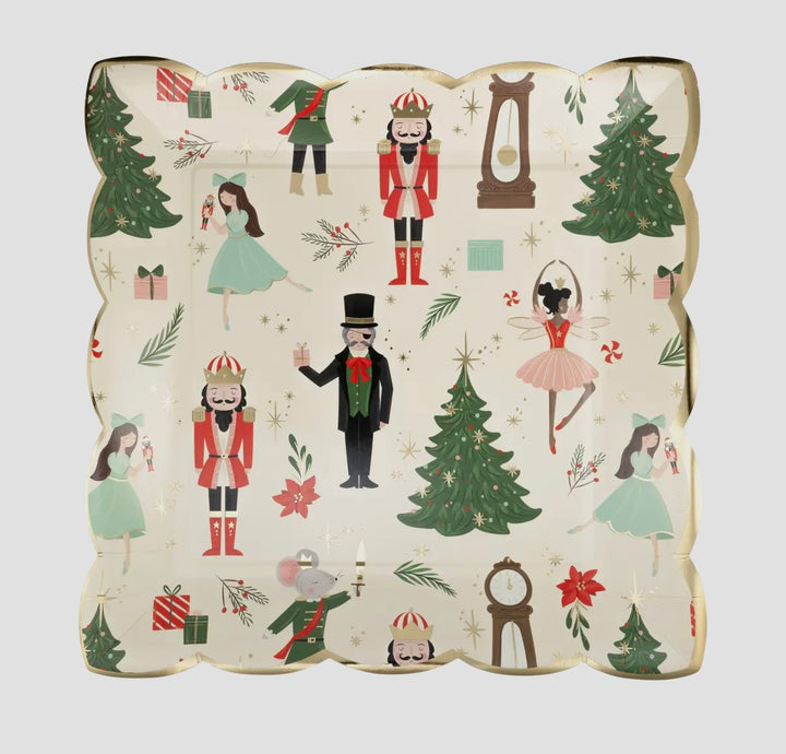 Nutcracker Pattern 9" Plate