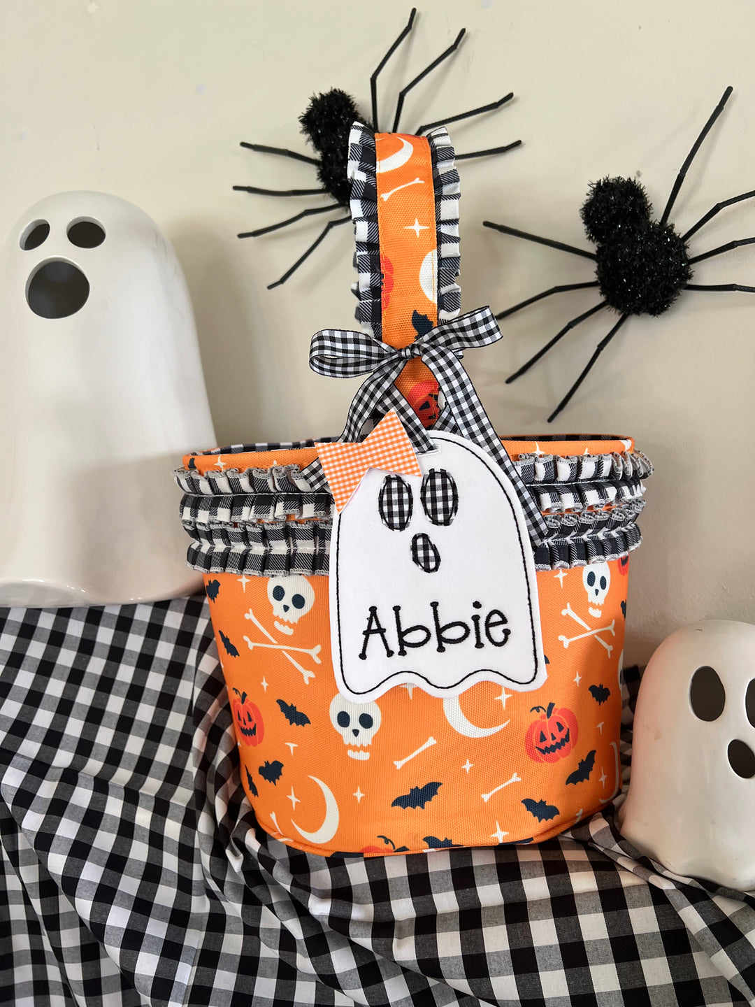 Orange Girl Halloween Tote