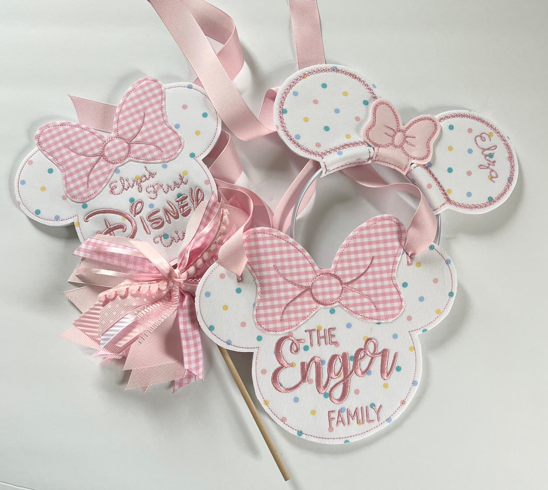 Pastel Dot Minnie Set