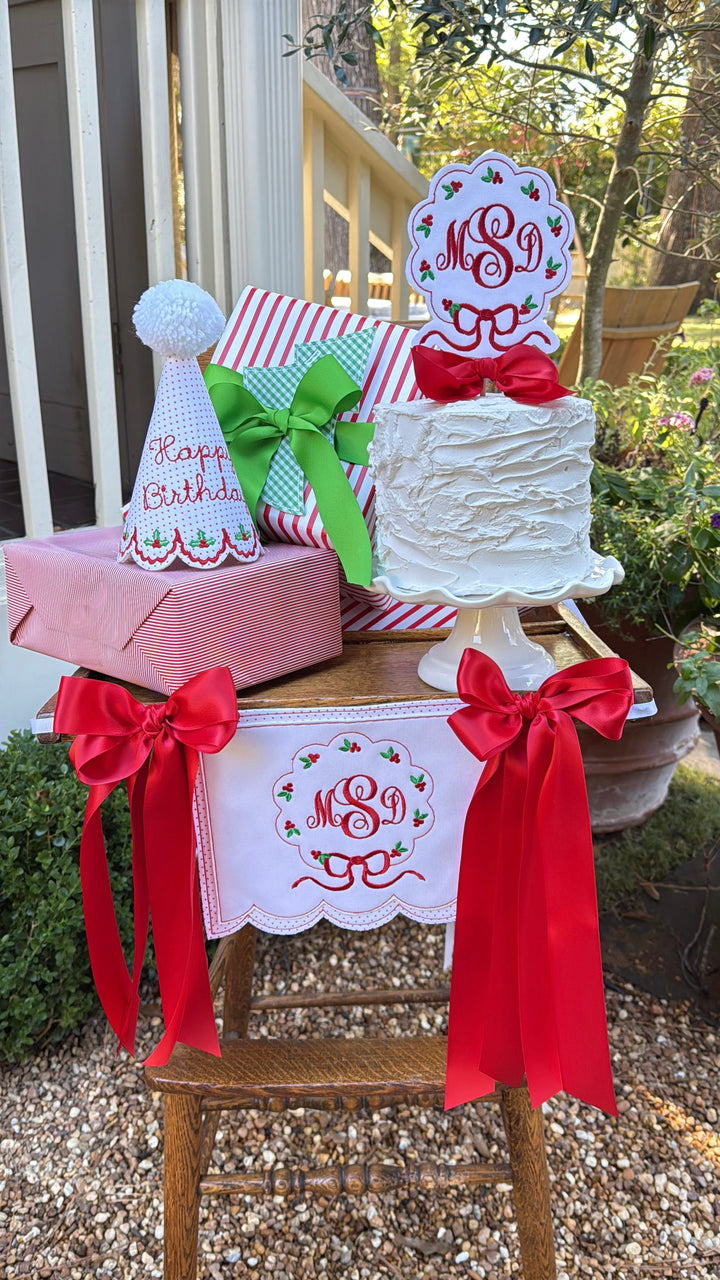 Christmas Holly Birthday Set