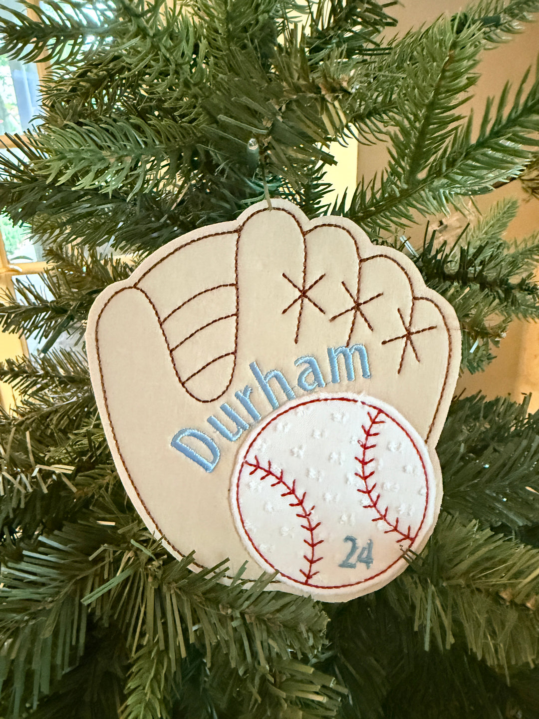 Baseball and Glove Ornament