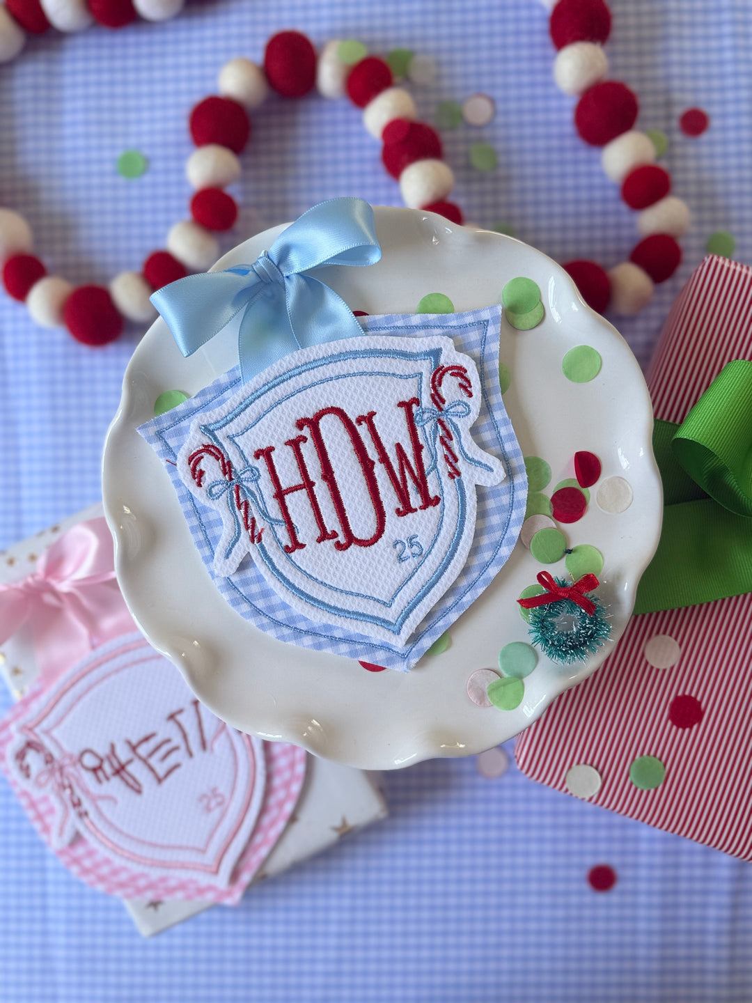 Candy Cane Crest Ornament