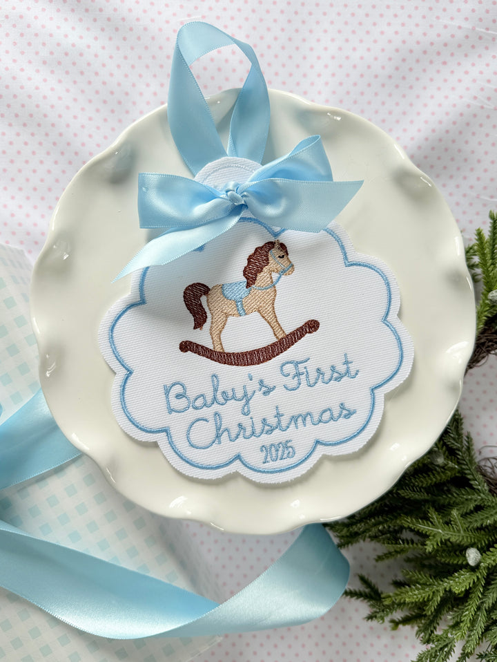 Baby's First Christmas Rocking Horse
