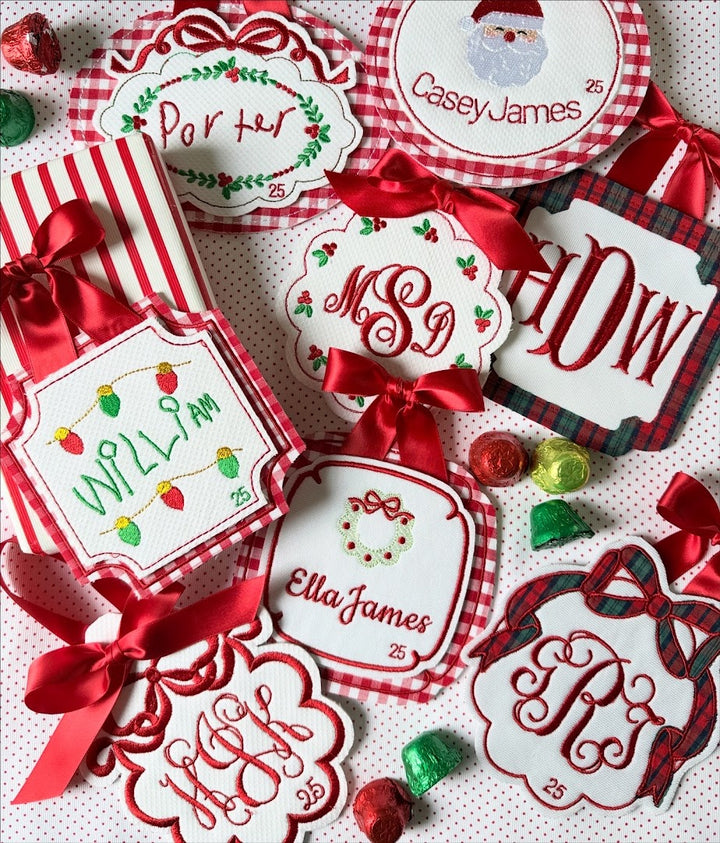 Scalloped Holly Ornament