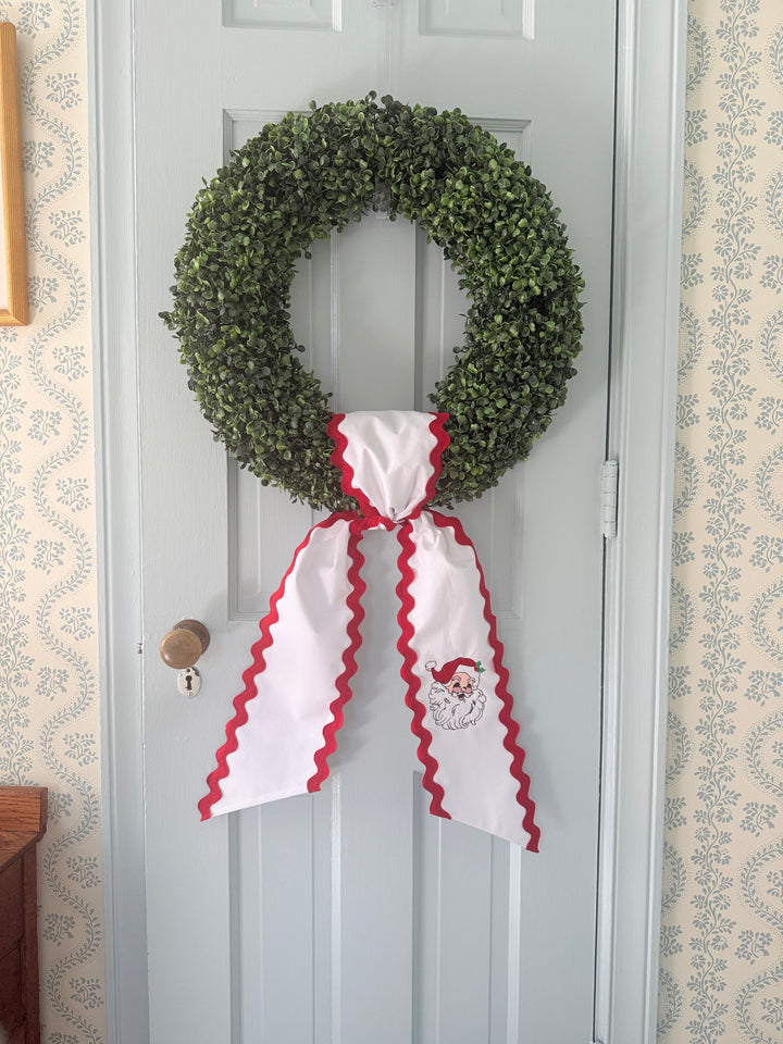 Santa Wreath Sash