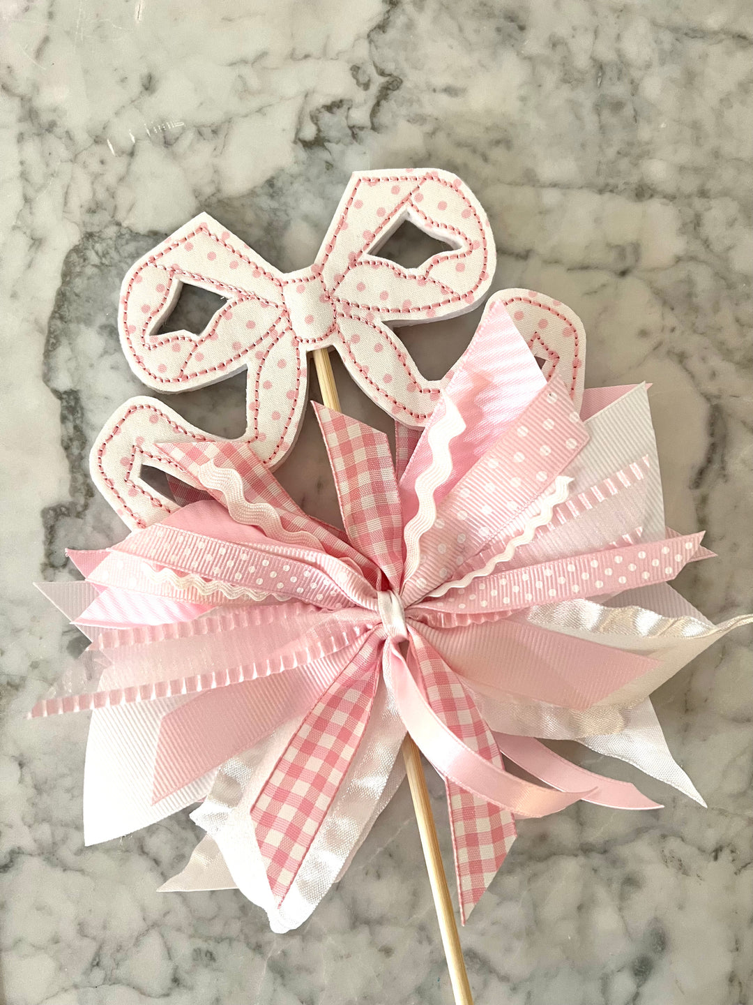 Vintage Bow Cake Topper