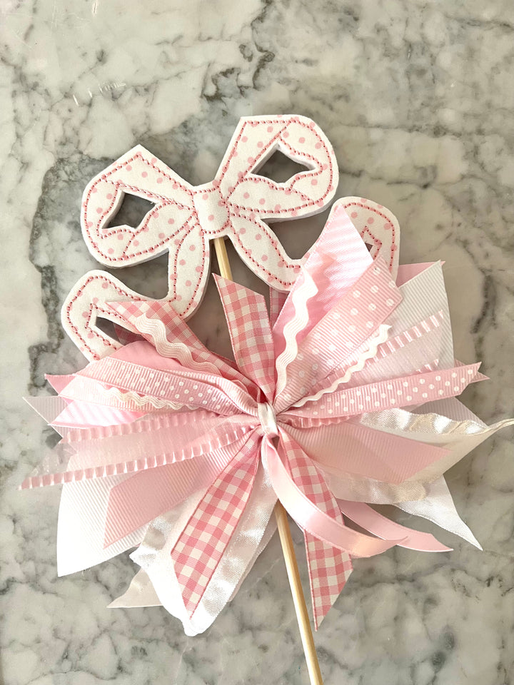 Vintage Bow Cake Topper