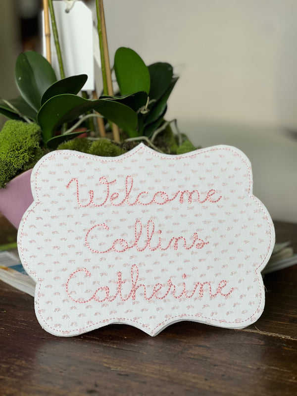 The “Catherine” Name Plaque
