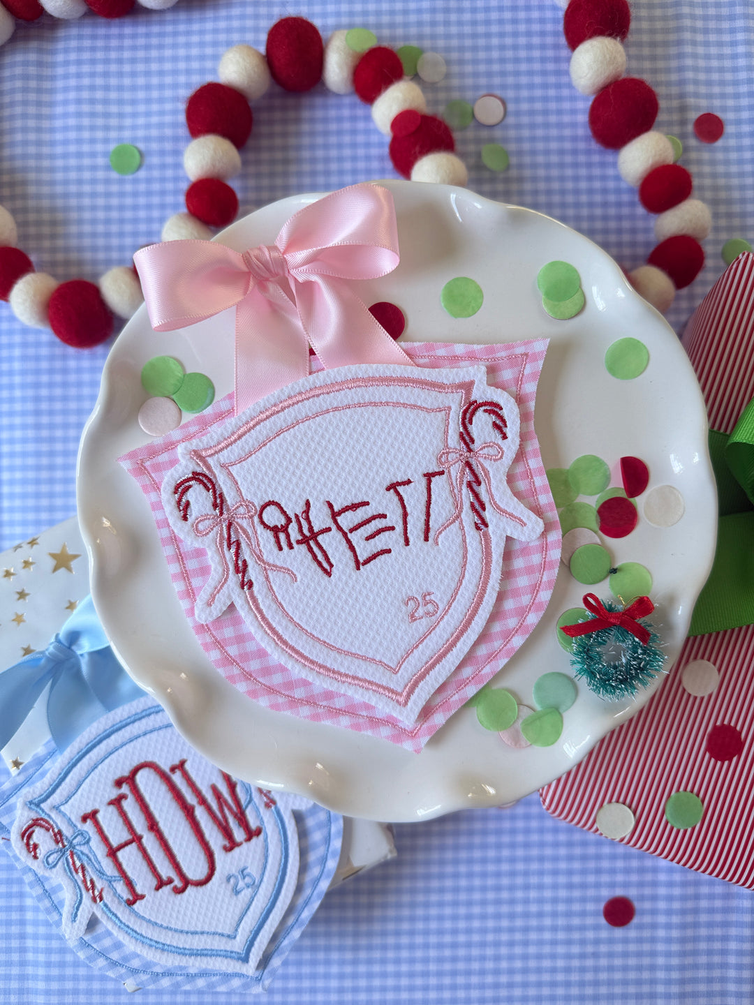 Candy Cane Crest Ornament