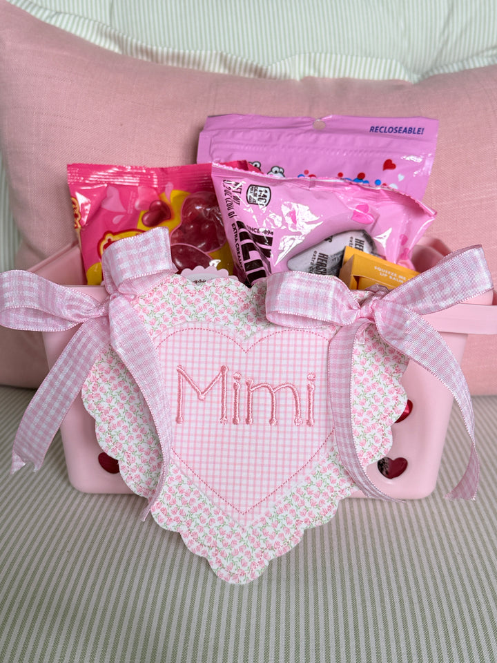 Mimi Heart Tag - Pink Floral