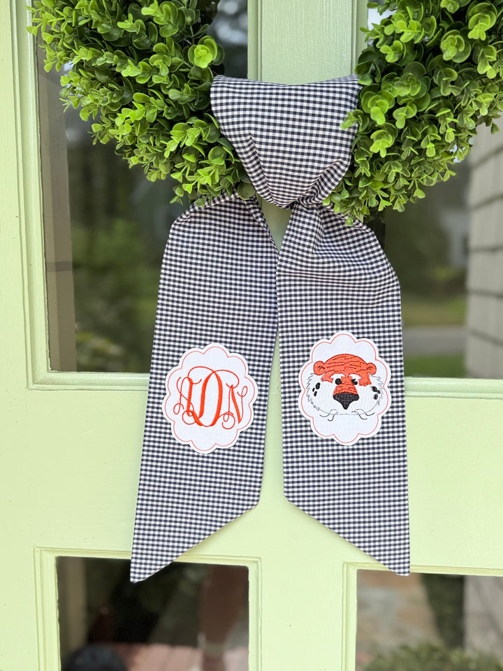 Tiger Sash with Monogram