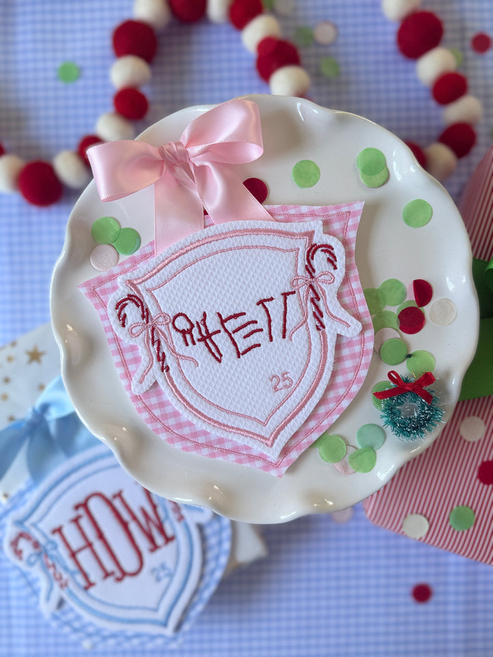 Candy Cane Crest Ornament