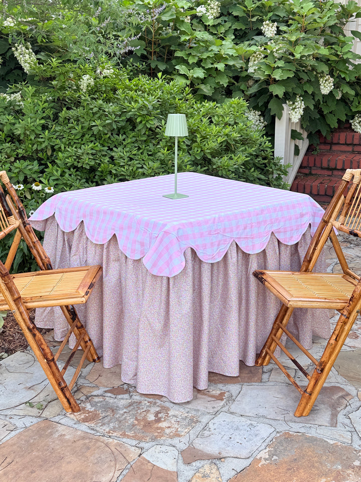 Pastel Garden Scalloped Topped
