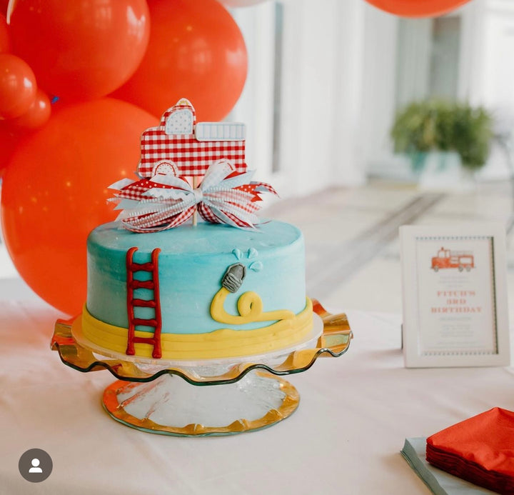 Firetruck Cake Topper