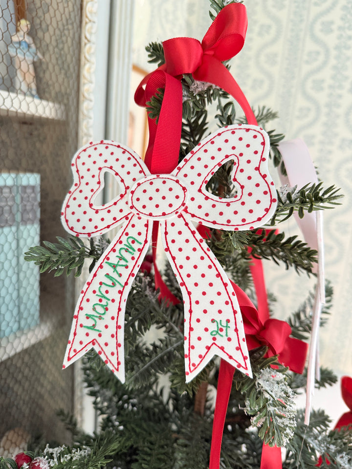 Christmas Bow Ornament