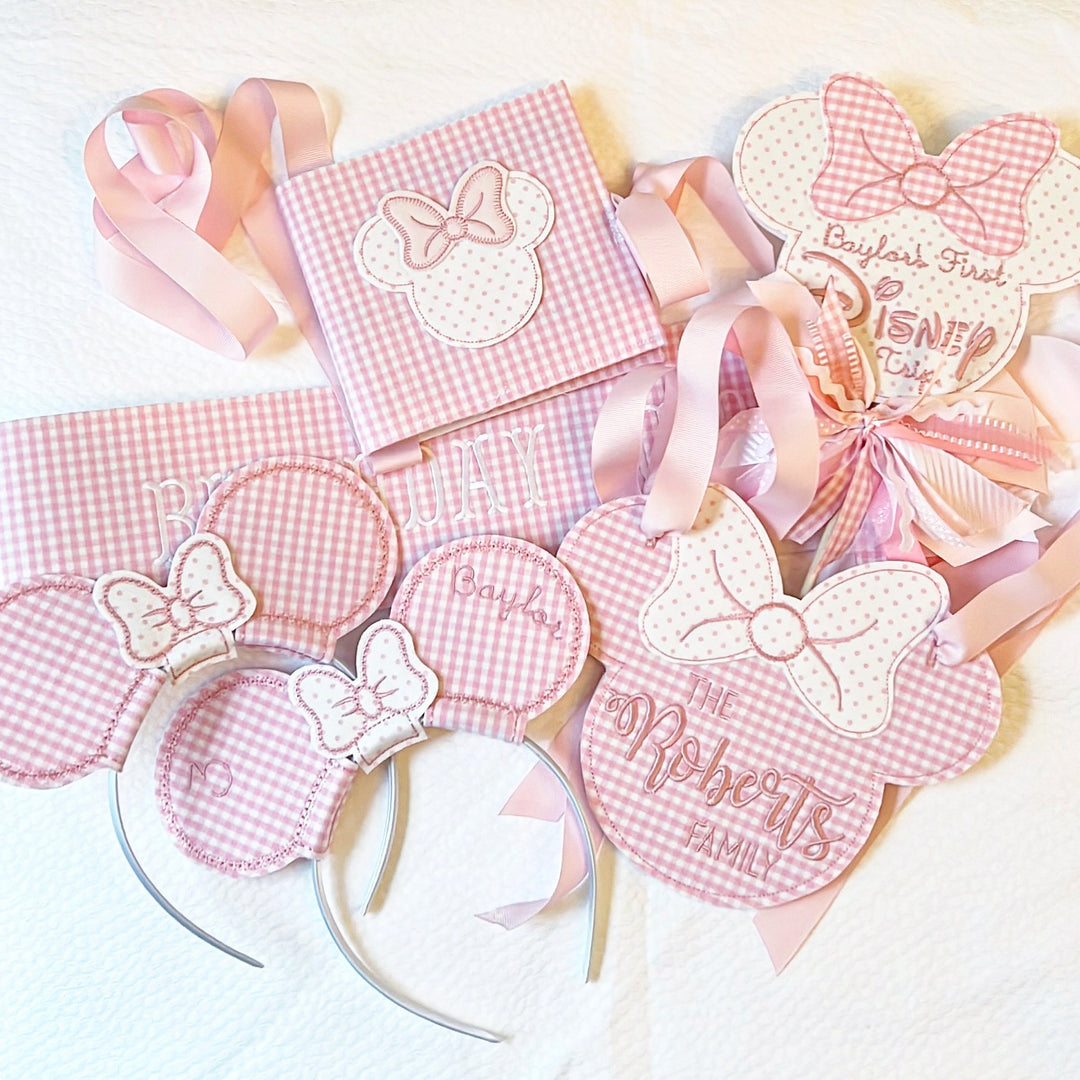 Pink Gingham Minnie Set