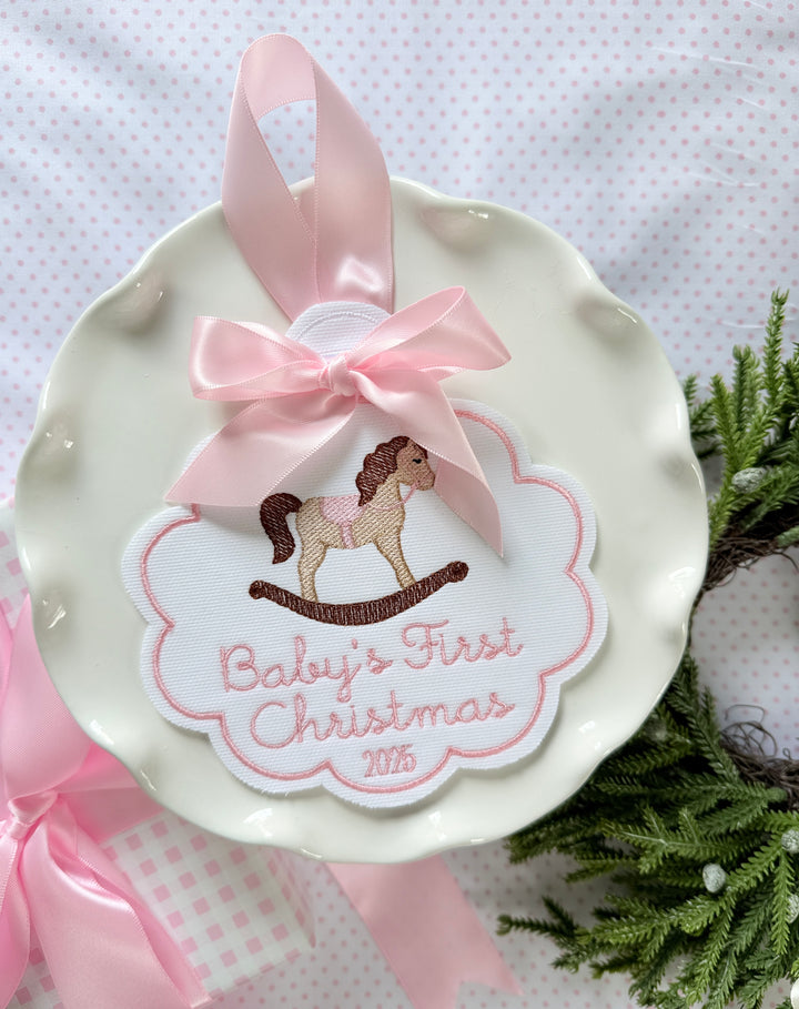Baby's First Christmas Rocking Horse
