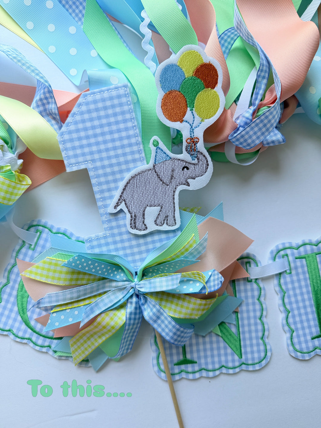 Balloon Elephant Birthday Set