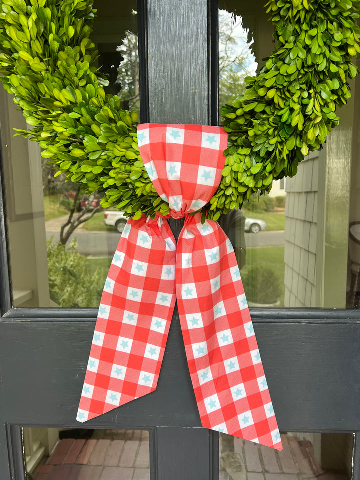 Star Picnic Plaid Sash