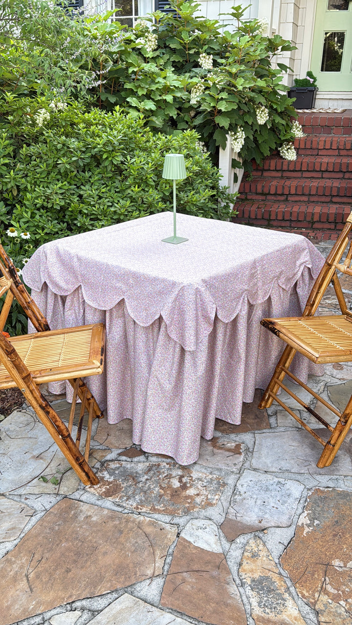 Pastel Garden Scalloped Topped