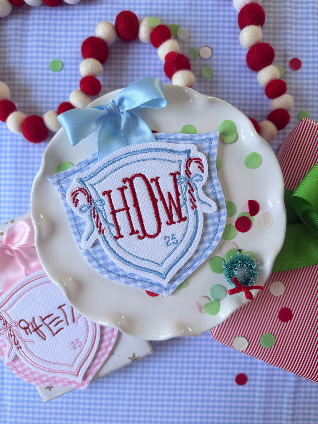 Candy Cane Crest Ornament
