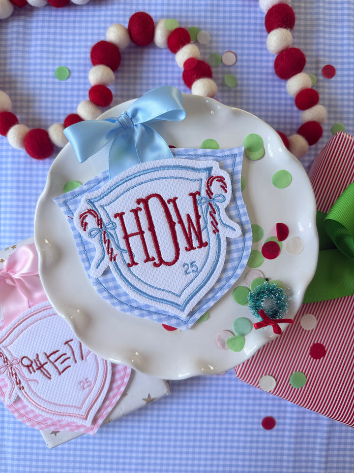 Candy Cane Crest Ornament
