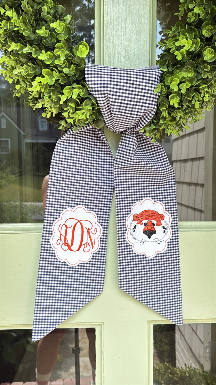 Tiger Sash with Monogram