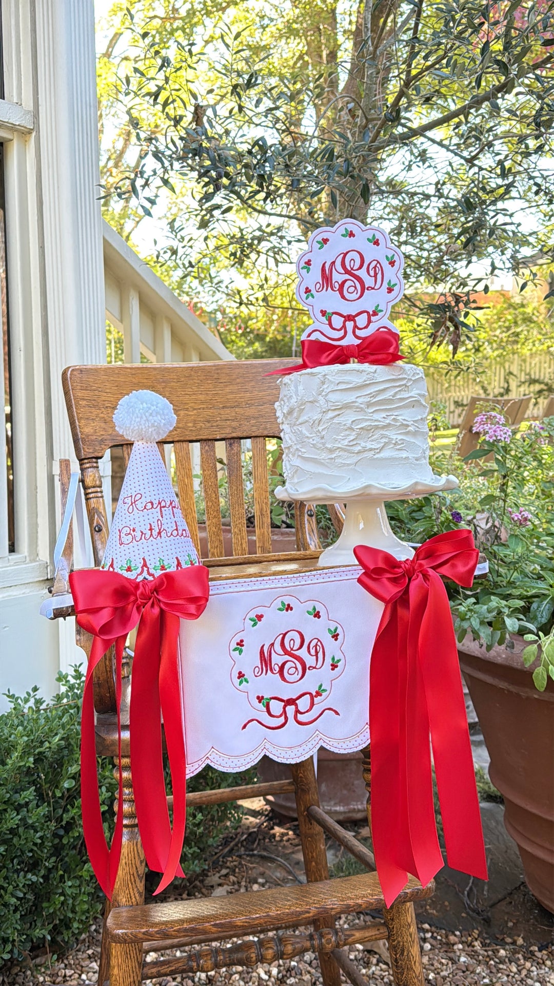 Christmas Holly Birthday Set