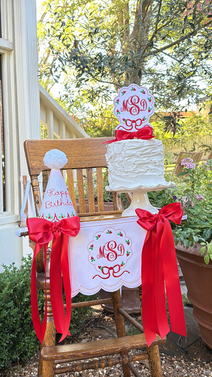 Christmas Holly Birthday Set