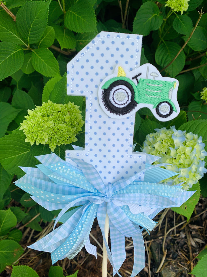 Tractor Pendant and Cake Topper