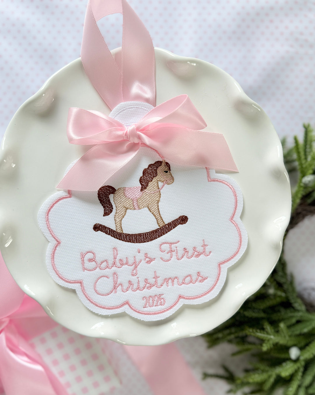 Baby's First Christmas Rocking Horse