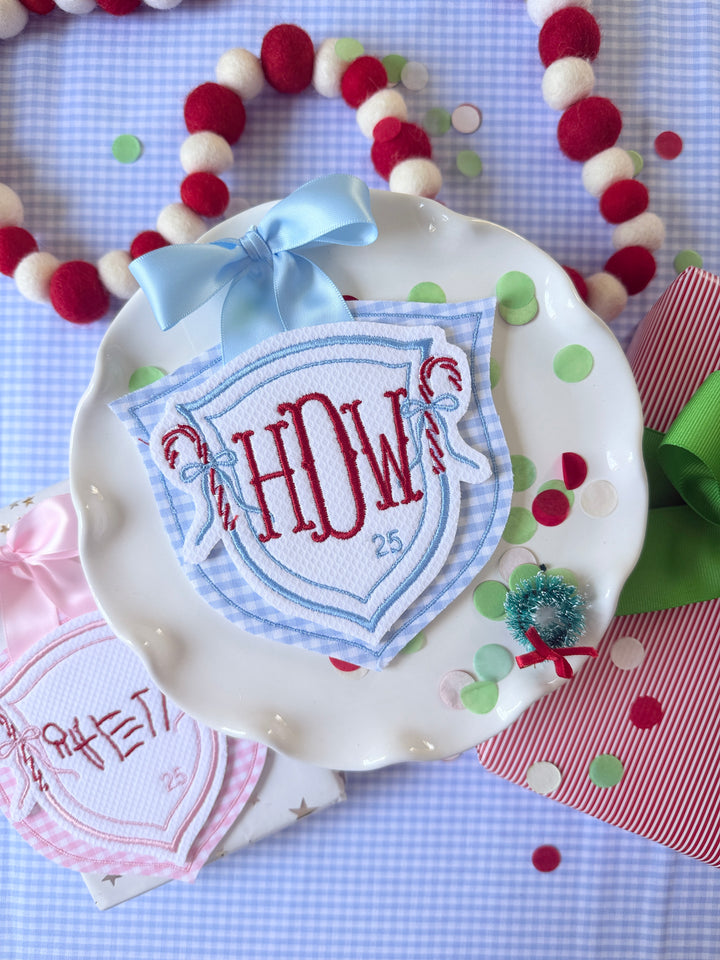 Candy Cane Crest Ornament