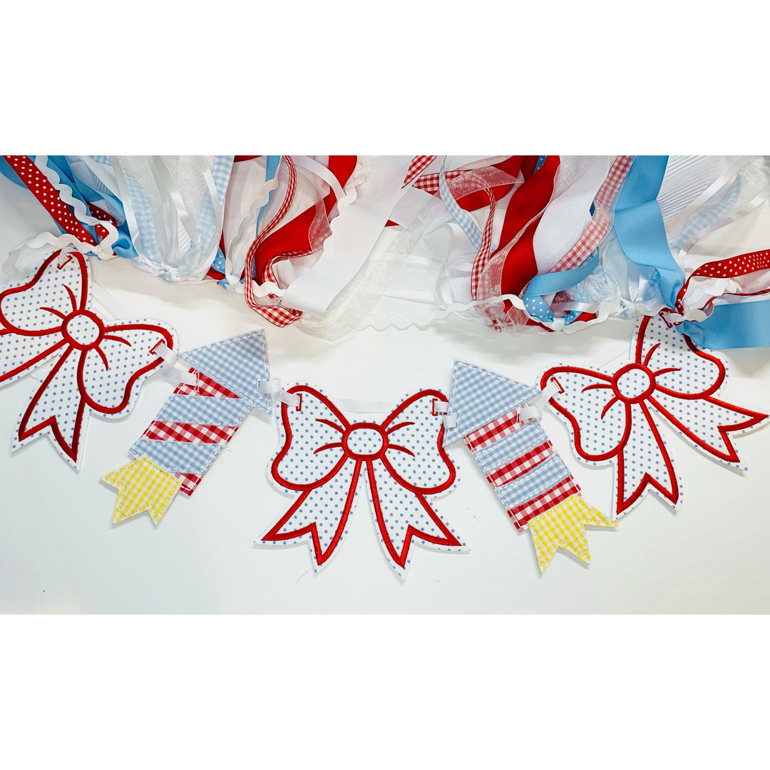 Firecrackers and Bows Banner