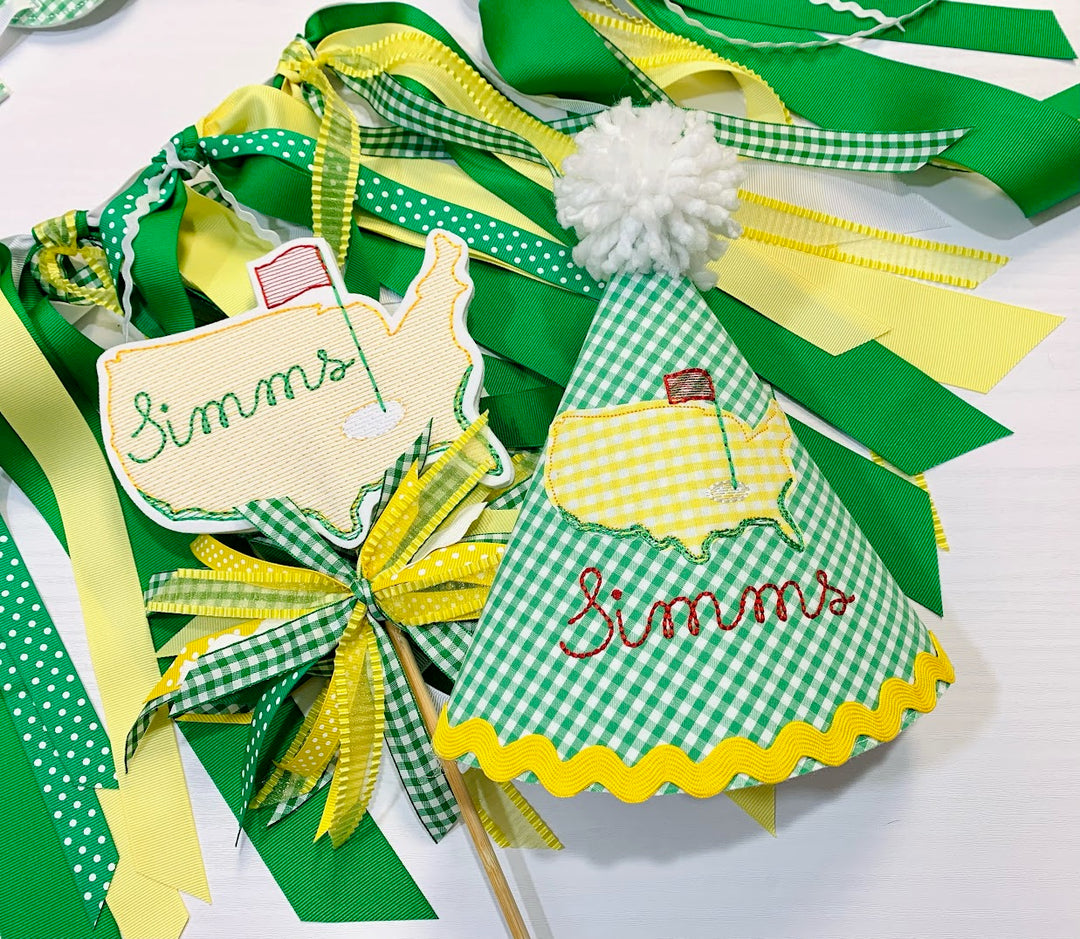 Golf Cake Topper and ONE Banner