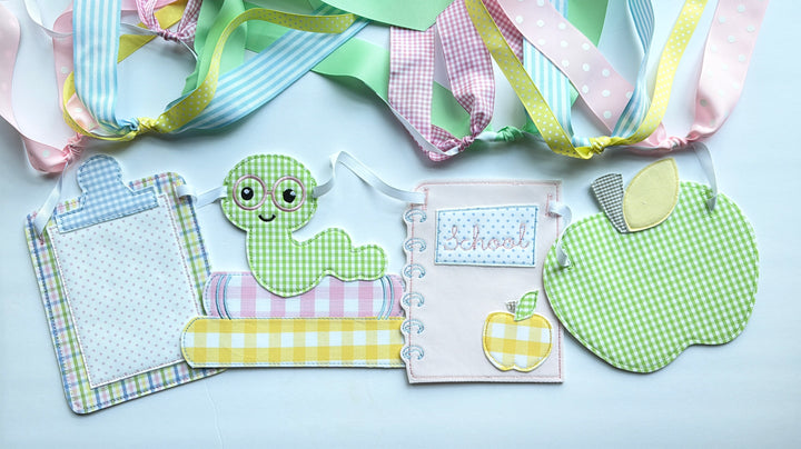 NEW Back to School Banner in Pastel